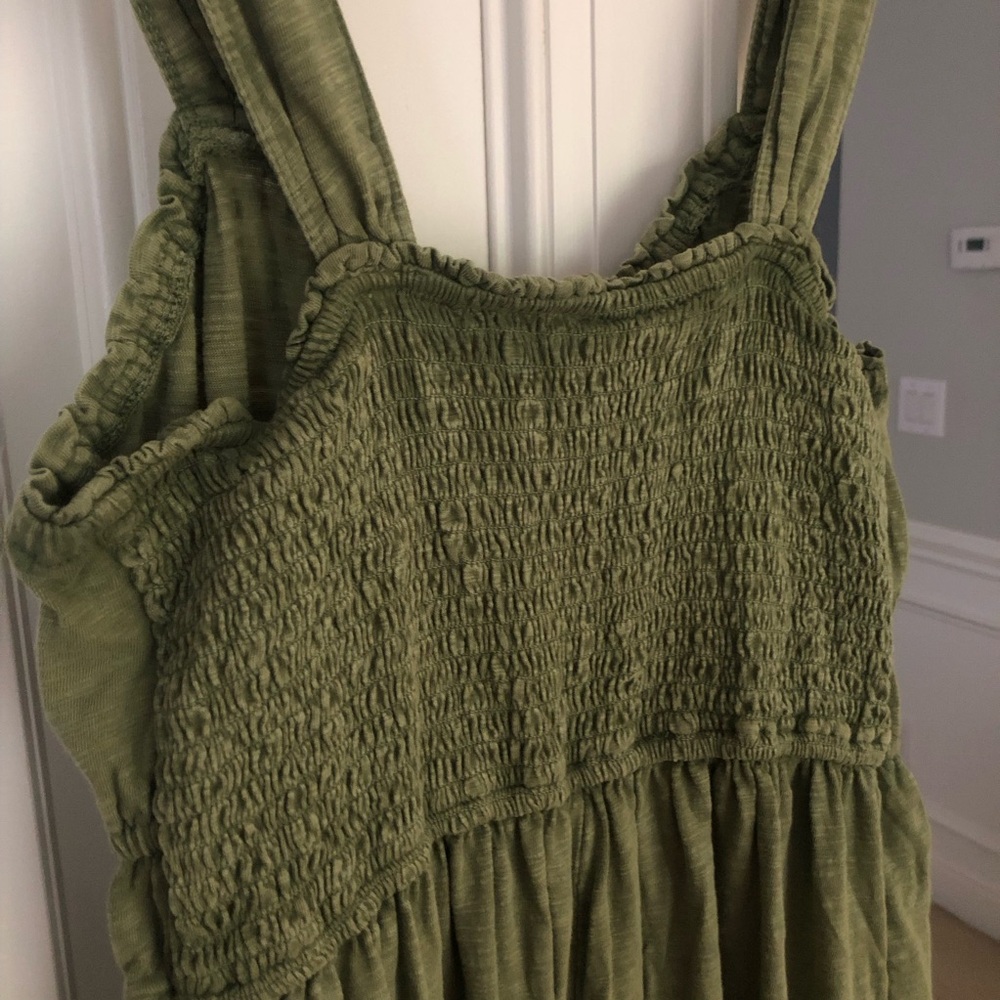 Anthropologie Sage Green Wide-Leg Jumpsuit - Picture 10 of 14